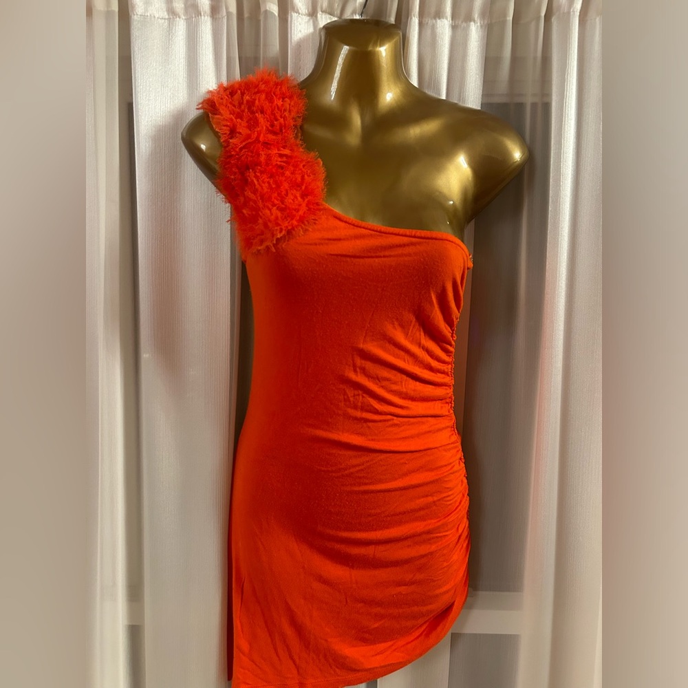 Sexy one shoulder mini dress